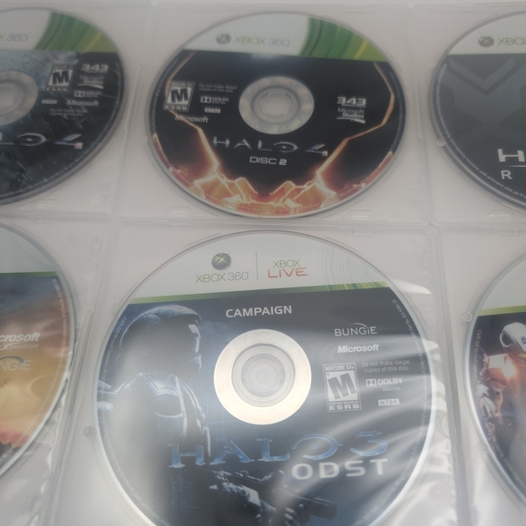Halo Collection Xbox 360 Lot: Reach, ODST, 3 & 4 Game Bundle - Picture 3 of 4